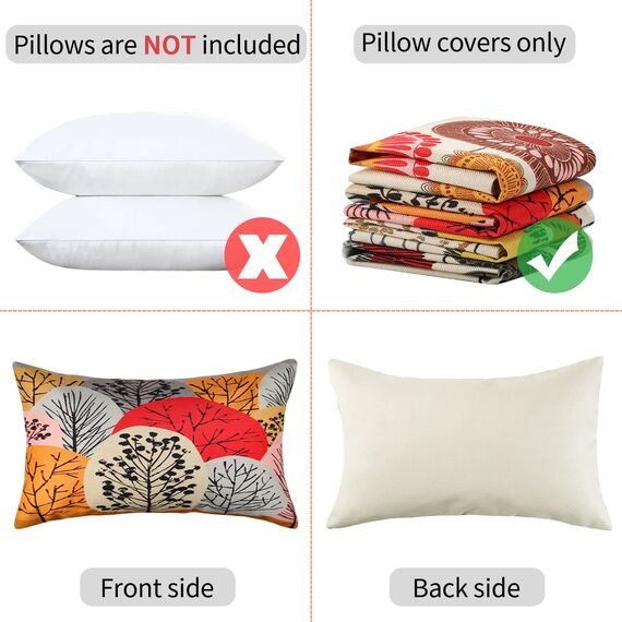 Kissenbezug Sonnenblumen Kissenbezüge 30x50 Rot Zierkissenbezüge 4er-set Frühling Kissenhülle Leinen Sofa Kissenhüllen Passend Für Wohnzimmer Schlafzimmer Garten Sofa Couch Kissen Dekoration