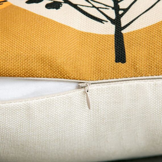 Kissenbezug 45x45 Dekorative Kissenhülle 4er Set Dekokissen Rot Sonnenblume Muster Kissenbezüg Outdoor Kopfkissenbezug Leinen Zierkissenbezüge Herbst Kissenbezüge Zum Zuhause Wohnzimmer Couch Deko