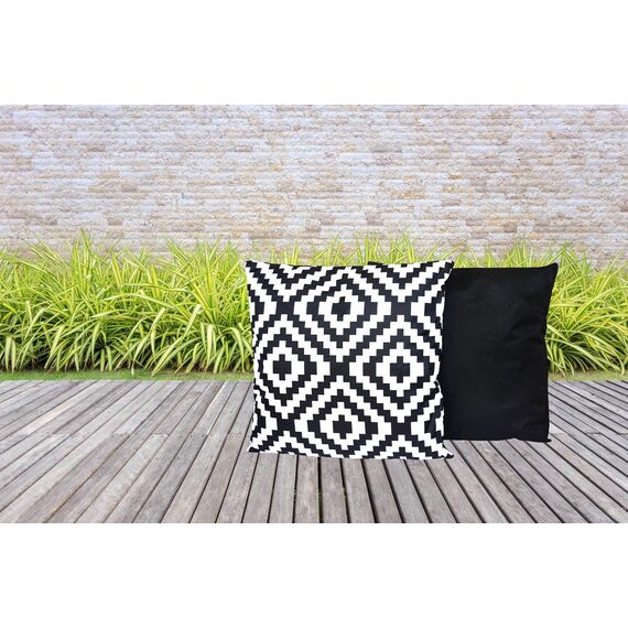 JACK Outdoor Lounge Kissen 45x45cm Motiv Dekokissen inkl. Füllung Wasserfest Sitzkissen Garten Stuhl, Farbe:Abstrakt