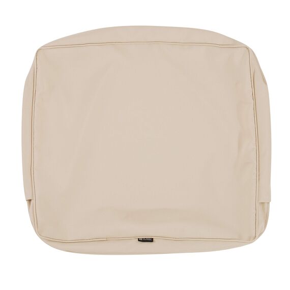 CLASSIC ACCESSORIES Montlake Wasserabweisendes Rückenkissen für Terrasse, Lounge, 58,9 x 55,9 x 10,2 cm, antikes Beige, für den Außenbereich