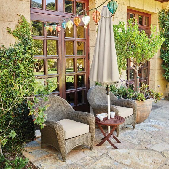 CLASSIC ACCESSORIES Montlake FadeSafe Rückenkissen, wasserabweisend, 58,9 x 50,8 x 10,2 cm, Antik-Beige, Outdoor-Liebesitzkissen