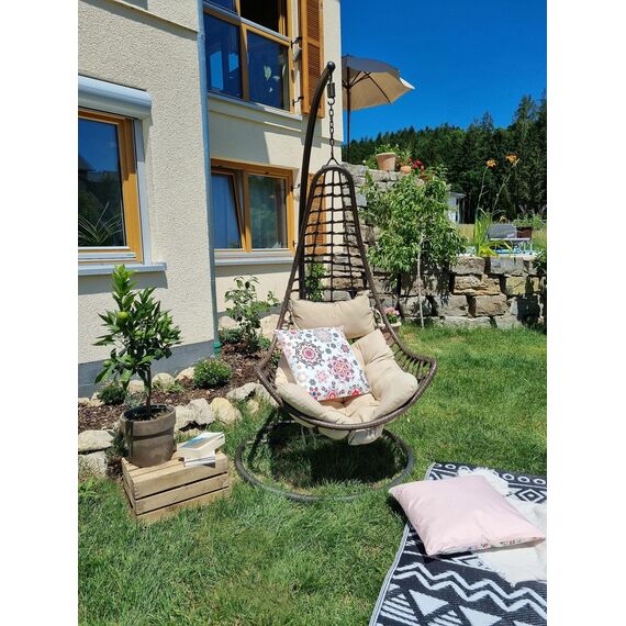 JACK Outdoor Lounge Kissen 45x45cm Motiv Dekokissen inkl. Füllung Wasserfest Sitzkissen Garten Stuhl, Farbe:Mandala Rosa