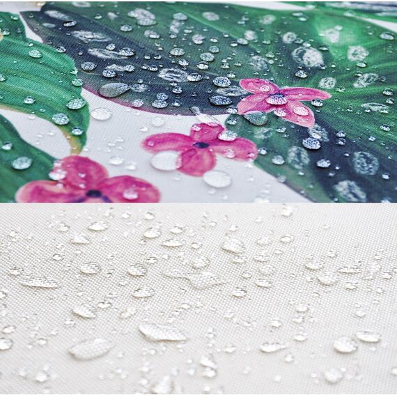 JACK Outdoor Lounge Kissen 45x45cm Motiv Dekokissen inkl. Füllung Wasserfest Sitzkissen Garten Stuhl, Farbe:Regenwald