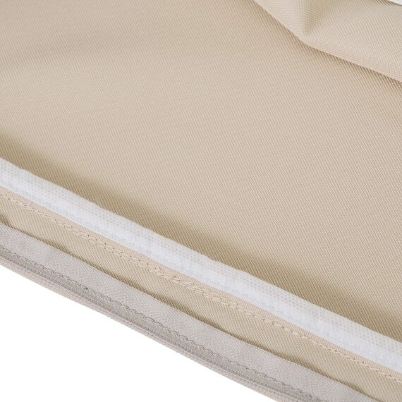 CLASSIC ACCESSORIES, wasserabweisendes Lounge-Rückenkissen Montlake für den Außenbereich, 48 × 51 × 10 cm, Farbe Antik-Beige, Outdoor-Sitzkissen für Zweisitzer