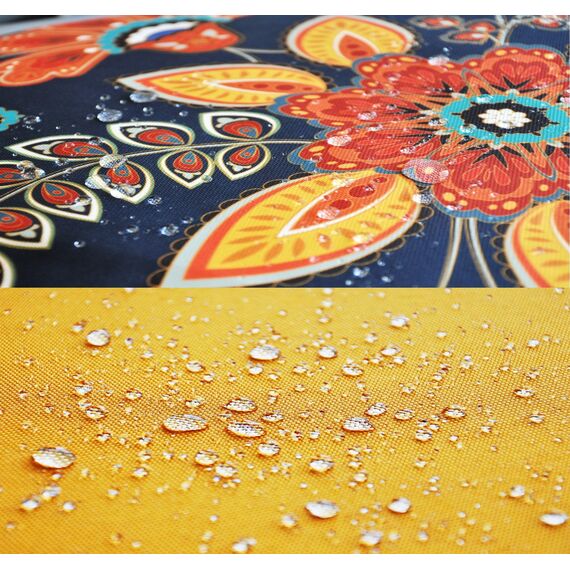 JACK Outdoor Lounge Kissen 45x45cm Motiv Dekokissen inkl. Füllung Wasserfest Sitzkissen Garten Stuhl, Farbe:Sommertraum