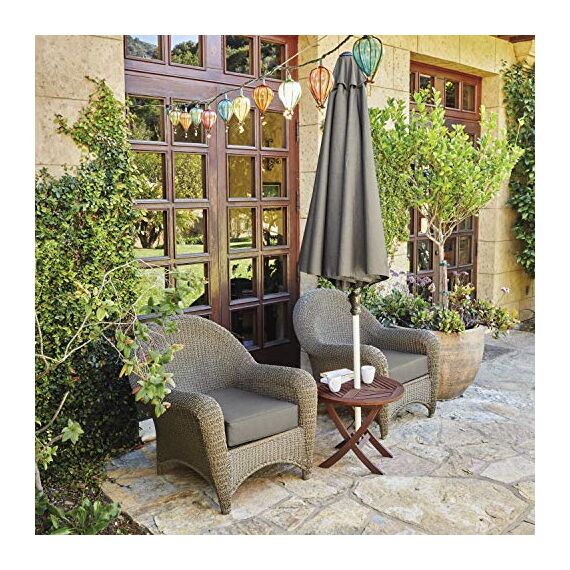 CLASSIC ACCESSORIES Montlake FadeSafe Rückenkissen, wasserabweisend, 63,5 x 45,7 x 10,2 cm, für Terrasse, Lounge, Hellanthrazit, Outdoor-Liebesitzkissen