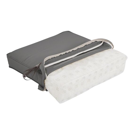 CLASSIC ACCESSORIES Montlake Wasserabweisendes Rückenkissen für Terrassen, Lounge-Rückenkissen, 63,5 x 55,9 x 10,2 cm, Hellanthrazit, für den Außenbereich