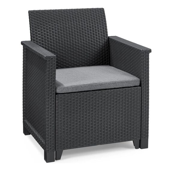 Keter 246148 - Garten-Set Emma, 4-Sitzer, Graphit