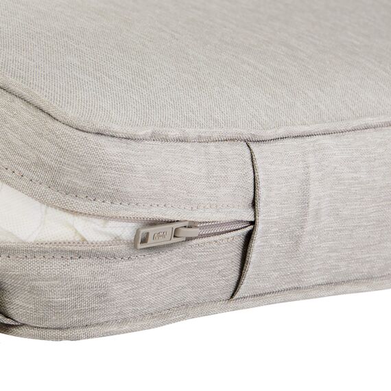 CLASSIC ACCESSORIES Montlake Wasserabweisendes Rückenkissen für Terrassen, Lounge-Rückenkissen, 63,5 x 55,9 x 10,2 cm, Grau meliert