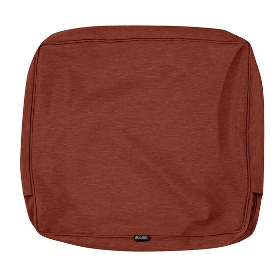 CLASSIC ACCESSORIES Montlake Wasserabweisendes Rückenkissen für Terrasse, Lounge, Henna-Rot, 48,3 x 50,8 x 10,2 cm, Henna-Rot meliert