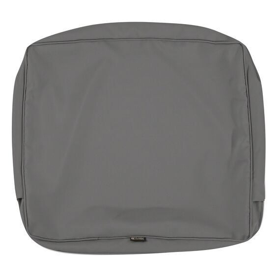 CLASSIC ACCESSORIES Montlake FadeSafe Rückenkissen, wasserabweisend, 63,5 x 45,7 x 10,2 cm, für Terrasse, Lounge, Hellanthrazit, Outdoor-Liebesitzkissen