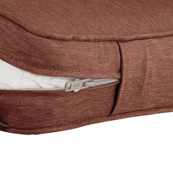 CLASSIC ACCESSORIES Montlake Wasserabweisendes Rückenkissen für Terrasse, Lounge, Henna-Rot, 63,5 x 55,9 x 10,2 cm