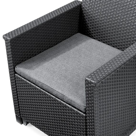 Keter 246148 - Garten-Set Emma, 4-Sitzer, Graphit