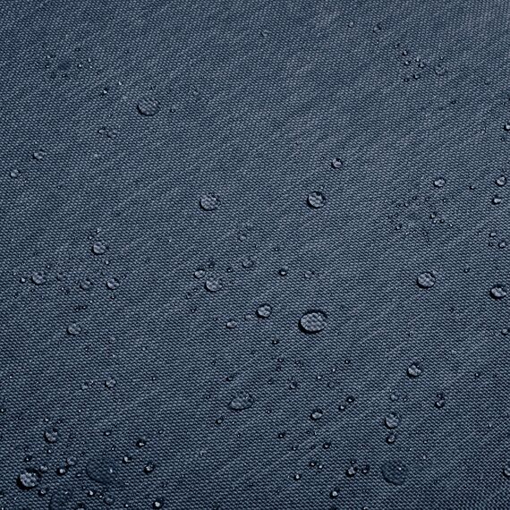 CLASSIC ACCESSORIES Montlake FadeSafe Wasserabweisendes Sitzkissen für den Außenbereich, 53,3 x 55,9 x 10,2 cm, Indigoblau meliert, Outdoor-Stuhlkissen, Terrassenkissen