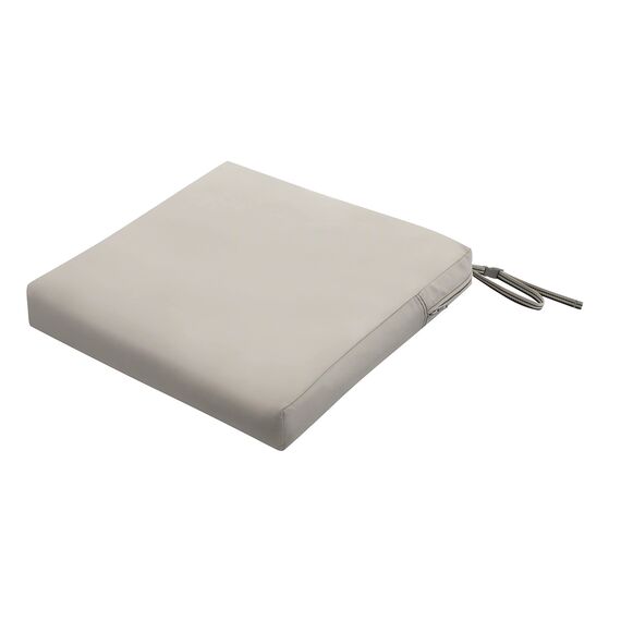 CLASSIC ACCESSORIES Ravenna Wasserabweisendes Terrassensitzkissen, Pilz, Stuhlkissen, 48,3 x 48,3 x 7,6 cm