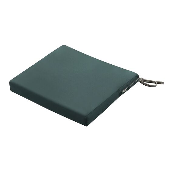 Classic Accessories Ravenna Wasserabweisendes Terrassensitzkissen, 43,2 x 38,1 x 5,1 cm, Stockgrün, Stuhl-Sitzkissen