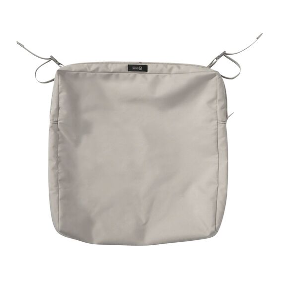 CLASSIC ACCESSORIES Ravenna Wasserabweisendes Terrassensitzkissen, Pilz, Stuhlkissen, 48,3 x 48,3 x 7,6 cm