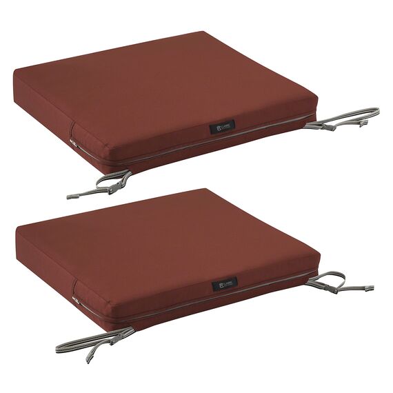 CLASSIC ACCESSORIES Ravenna Sitzkissen, wasserabweisend, 48,3 x 48,3 x 7,6 cm, Spice