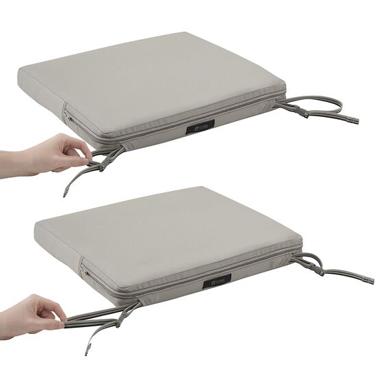 CLASSIC ACCESSORIES Ravenna Sitzkissen, wasserabweisend, 43,2 x 38,1 x 5,1 cm, Pilz