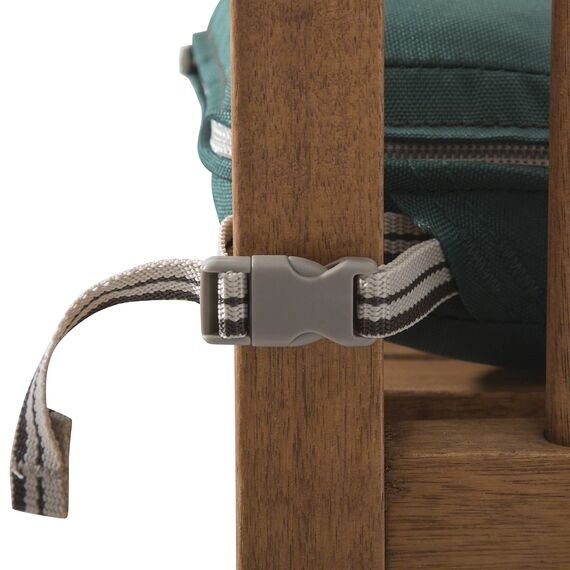 Classic Accessories Ravenna Wasserabweisendes Terrassensitzkissen, 43,2 x 38,1 x 5,1 cm, Stockgrün, Stuhl-Sitzkissen