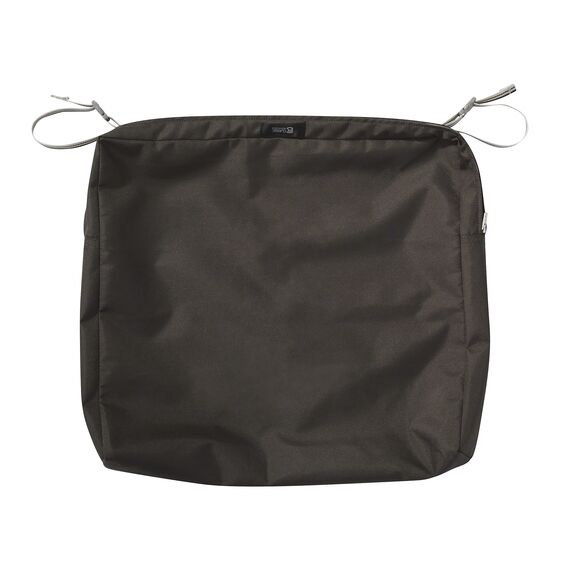 CLASSIC ACCESSORIES Ravenna Wasserabweisendes Terrassensitzkissen, 53,3 x 53,3 x 7,6 cm, Espresso