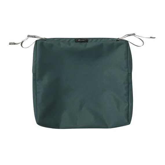 Classic Accessories Ravenna Wasserabweisendes Terrassensitzkissen, 43,2 x 38,1 x 5,1 cm, Stockgrün, Stuhl-Sitzkissen