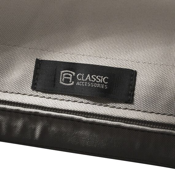 CLASSIC ACCESSORIES Ravenna Wasserabweisendes Terrassensitzkissen, Pilz, Stuhlkissen, 48,3 x 48,3 x 7,6 cm