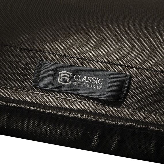 CLASSIC ACCESSORIES Ravenna Wasserabweisendes Terrassensitzkissen, 53,3 x 53,3 x 7,6 cm, Espresso