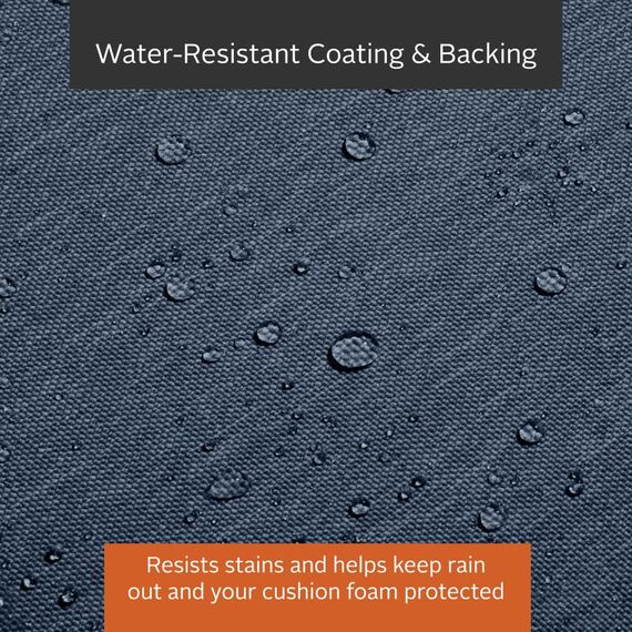 CLASSIC ACCESSORIES Montlake FadeSafe Wasserdicht 150 x 45 x 7,6 cm Outdoor-Bank/Sofakissen Terrassenmöbel Schaukelkissen Heather Indigo Blue Patio Loveseat Kissen