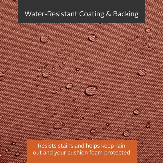 CLASSIC ACCESSORIES Montlake Wasserabweisendes Outdoor-Bankkissen, Terrassenmöbel, Schaukelkissen, 121,9 x 45,7 x 7,6 cm, Henna-Rot meliert