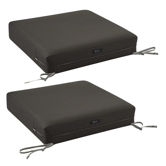 CLASSIC ACCESSORIES Ravenna Sitzkissen, wasserabweisend, 53,3 x 48,3 x 12,7 cm, Espresso