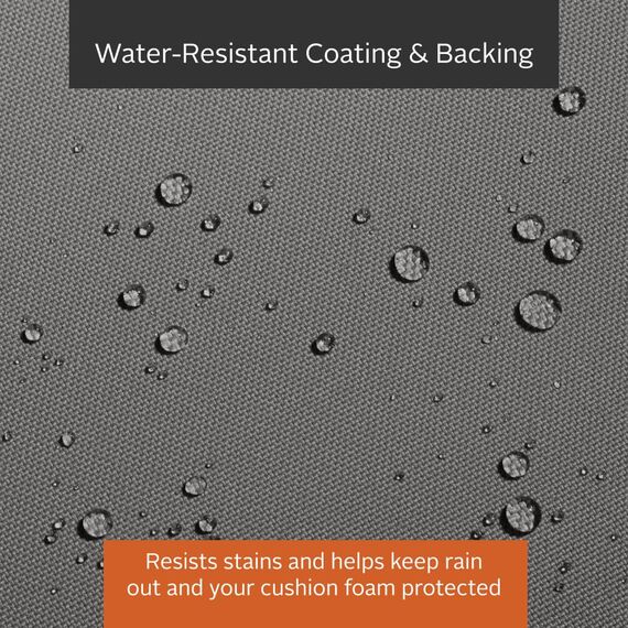 CLASSIC ACCESSORIES 62-044-LCHARC-EC Montlake FadeSafe Wasserabweisendes Outdoor-Bankkissen, 137 x 46 x 7,5 cm, Hellanthrazit