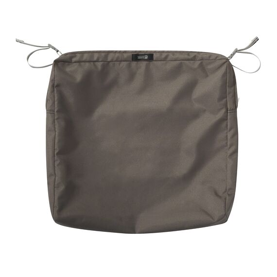 Classic Accessories Ravenna Sitzkissen, 53,3 x 53,3 x 7,6 cm, Dunkeltaupe, 1,2 m², Stuhl-Sitzkissen