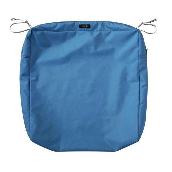 CLASSIC ACCESSORIES Ravenna Sitzkissen, wasserabweisend, 63,5 x 63,7 x 12,7 cm, quadratisch, Schaumstoff, Empire Blue, Lounge-Stuhlkissen