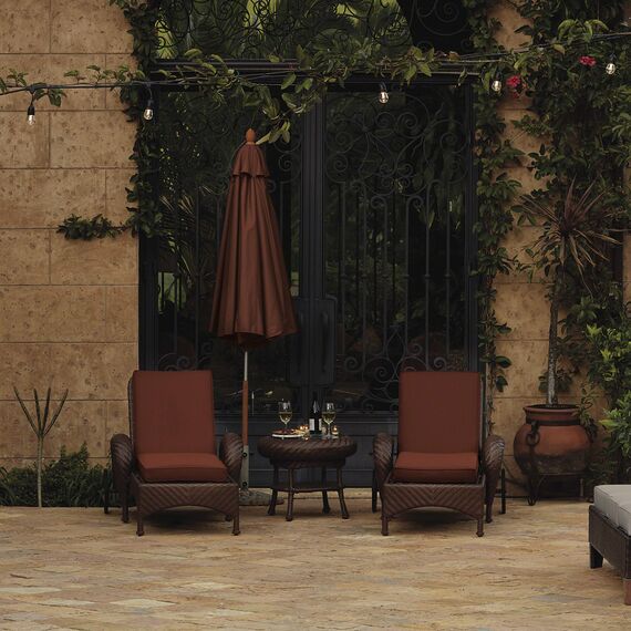 Classic Accessories Montlake Terrassenmöbelkissen, 137 cm B x 45,7 cm T x 7,6 cm Dicke, Heather Henna