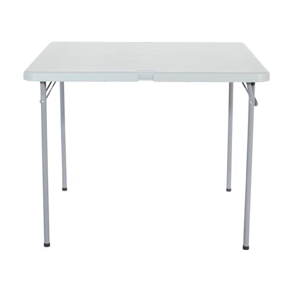 Office Star 5-teiliges Klapptisch- und Stuhl-Set aus Kunstharz, Hellgrau