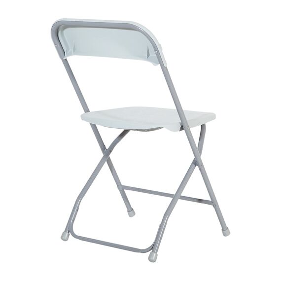 Office Star 5-teiliges Klapptisch- und Stuhl-Set aus Kunstharz, Hellgrau