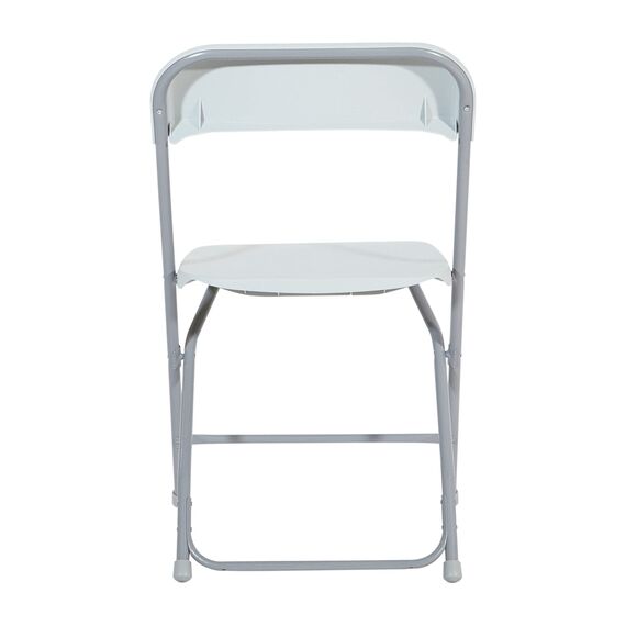 Office Star 5-teiliges Klapptisch- und Stuhl-Set aus Kunstharz, Hellgrau