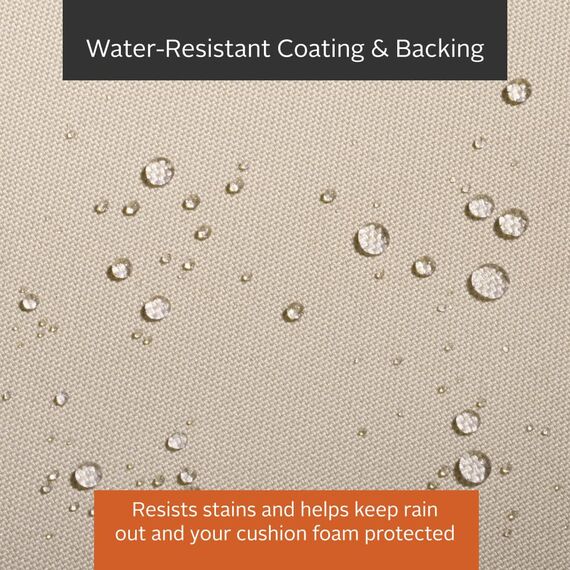 CLASSIC ACCESSORIES Montlake wasserabweisendes Outdoor-Bank-/Sofa-Kissen, Sitzkissen für Gartenmöbel oder Schaukel, 150 x 46 x 7,5 cm, Antikbeige