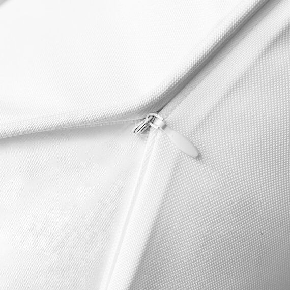 Phantoscope Wasserdichte Outdoor-Kissenbezüge, unifarbene Dekokissenhüllen für Terrasse, Sofa, Zelt, Sunbrella, Weiß, 45 x 45 cm, 2er-Pack