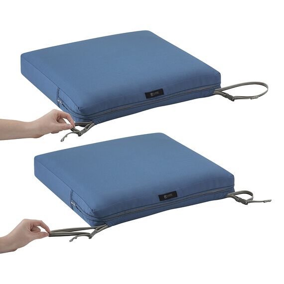 CLASSIC ACCESSORIES Ravenna Sitzkissen für Chaiselonge, wasserabweisend, 183 x 53 x 7 cm, Empire Blue