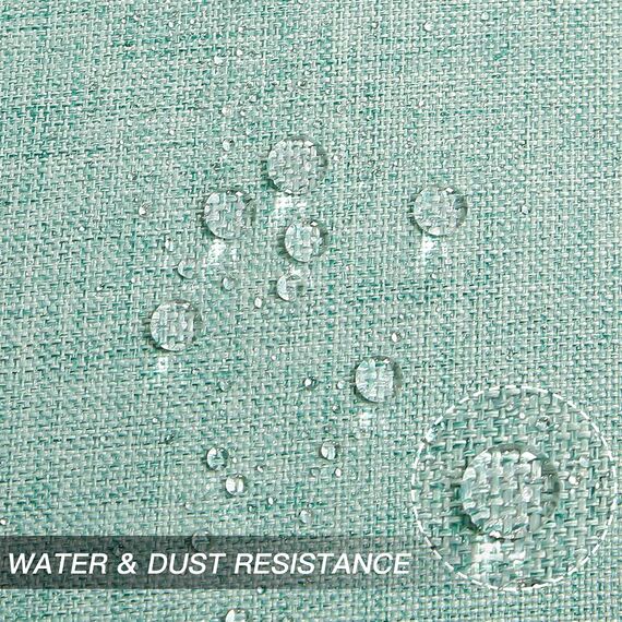 JOTOM Leinenoptik wasserdichte Kissenbezug, Einfarbig Kissenhülle Dekorative Sofakissen Kissenbezüge für Sofa Zimmer Balkon Terrasse Patio Garten Outdoor Außen Deko 45X45cm 2 Pack (Zitronengelb)