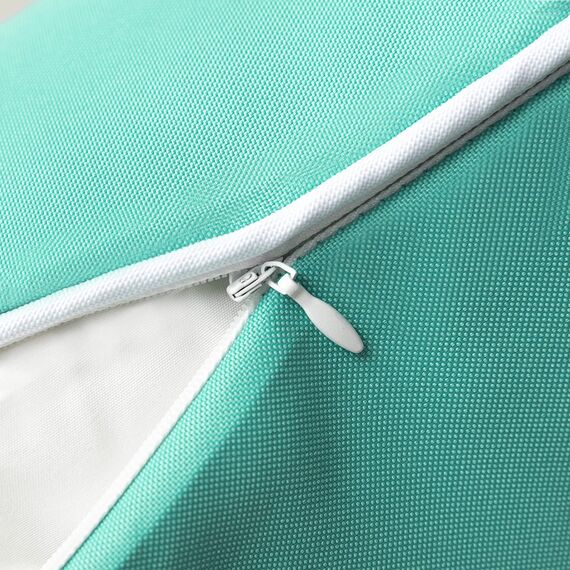 Phantoscope wasserdichte Outdoor-Kissenbezüge, unifarbene Dekokissenhüllen für Terrasse, Sofa, Zelt, Sunbrella, Türkis, 45 x 45 cm, 2er-Pack