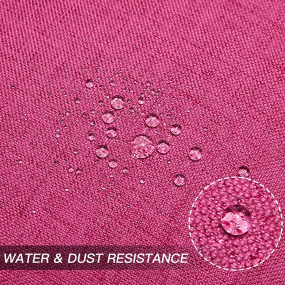 OTOSTAR Wasserdichte Wurfkissenbezüge, 50,8 x 50,8 cm, Garten, dekorative Kissenbezüge, für Außenbereich, quadratisch, für Couch, Zelt, Sofa, Bank, Heimdekoration, 2 Stück (Hot Pink)