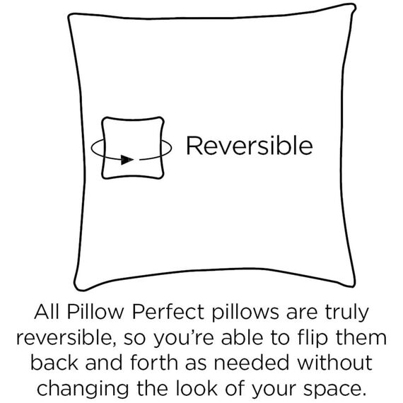 Pillow Perfect Fresco Solides Rattan-Sofa-Sitzkissen für drinnen und draußen, Wetter- und lichtbeständig, 45,7 x 114,3 cm, Blau