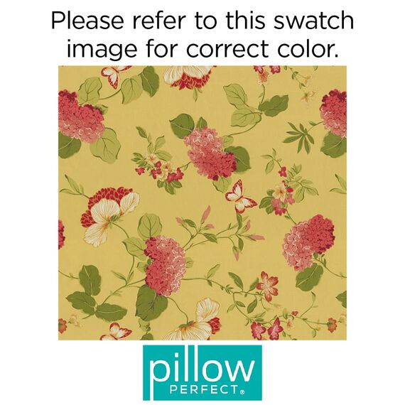 Pillow Perfect Outdoor/Indoor Risa Lemonade Bankauflage/Schaukelauflage, Synthetik, Gold, 1 Count (Pack of 1)