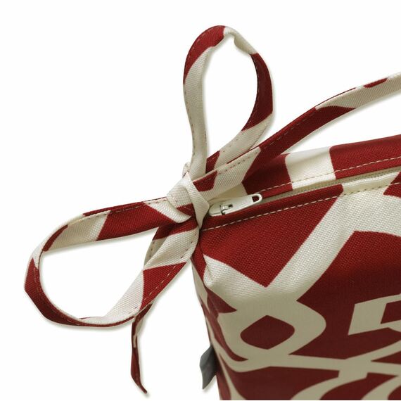 Pillow Perfect Outdoor/Indoor New Geo Red Bankauflage/Schaukelauflage, Synthetik, rot, 1 Count (Pack of 1)