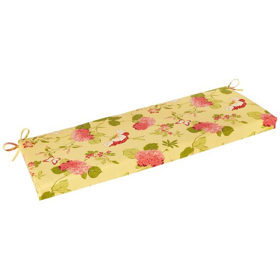 Pillow Perfect Outdoor/Indoor Risa Lemonade Bankauflage/Schaukelauflage, Synthetik, Gold, 1 Count (Pack of 1)