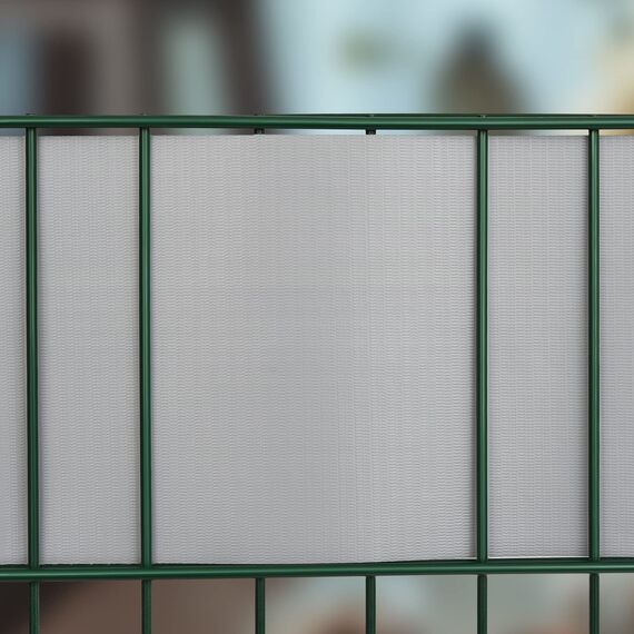 iFence Sichtschutzstreifen 50 Meter x 19 cm inkl. 30 Clips - diverse Farben (50 m, Grau)