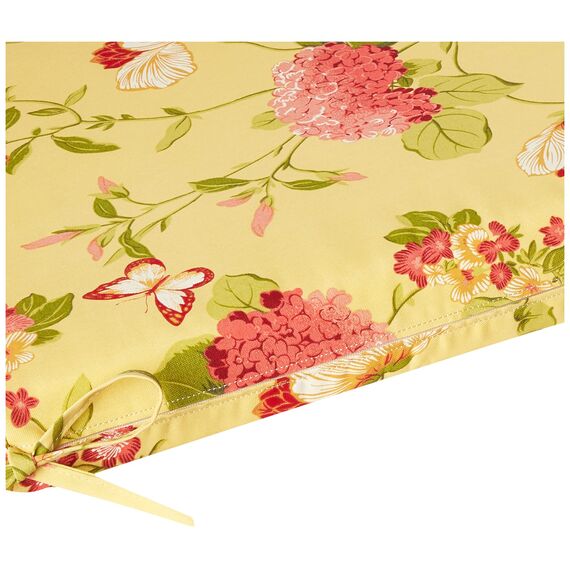 Pillow Perfect Outdoor/Indoor Risa Lemonade Bankauflage/Schaukelauflage, Synthetik, Gold, 1 Count (Pack of 1)